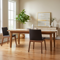 Moe's Home Deco Dining Chair Ebony PVC - Set of Two