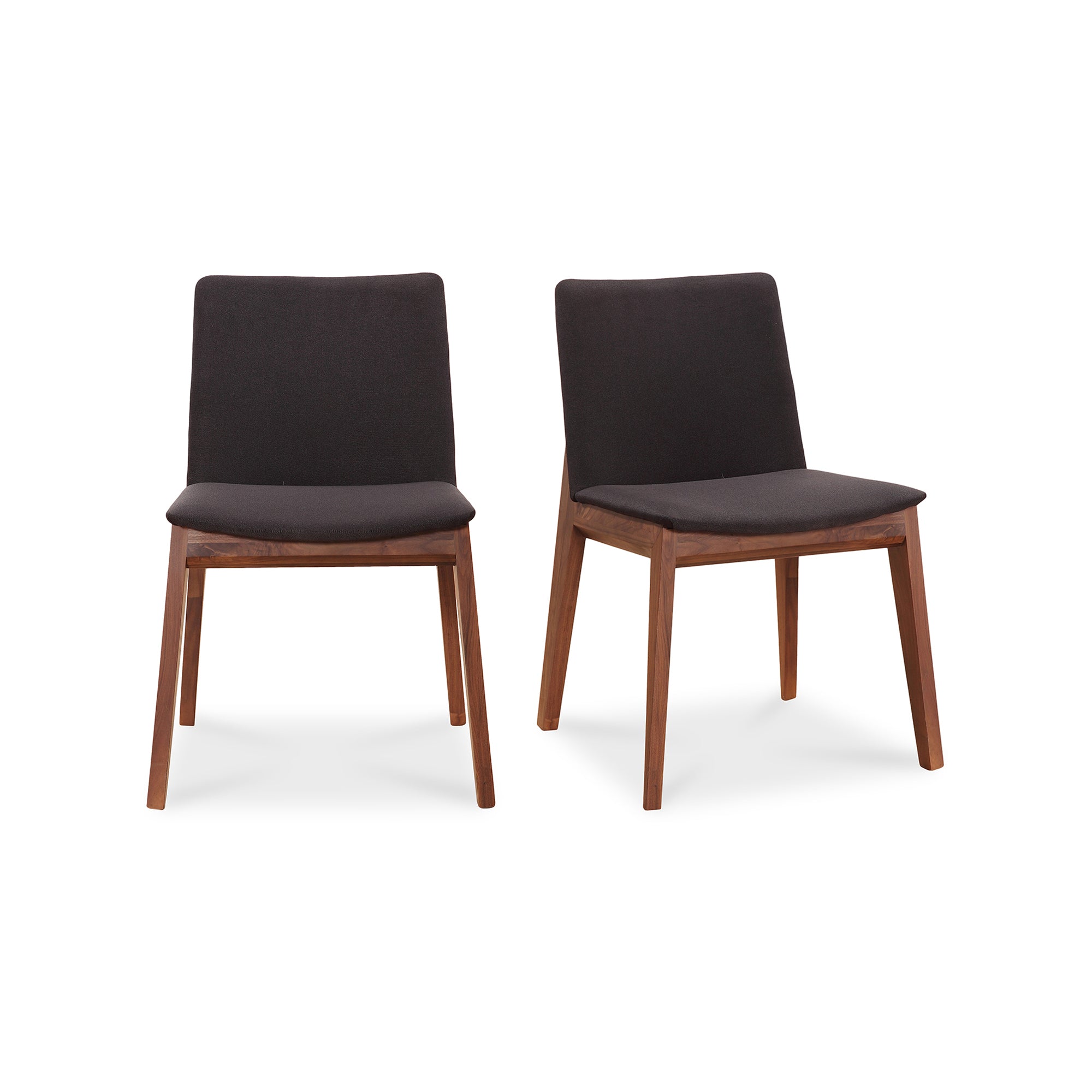 Moe's Home Deco Dining Chair Ebony PVC - Set of Two