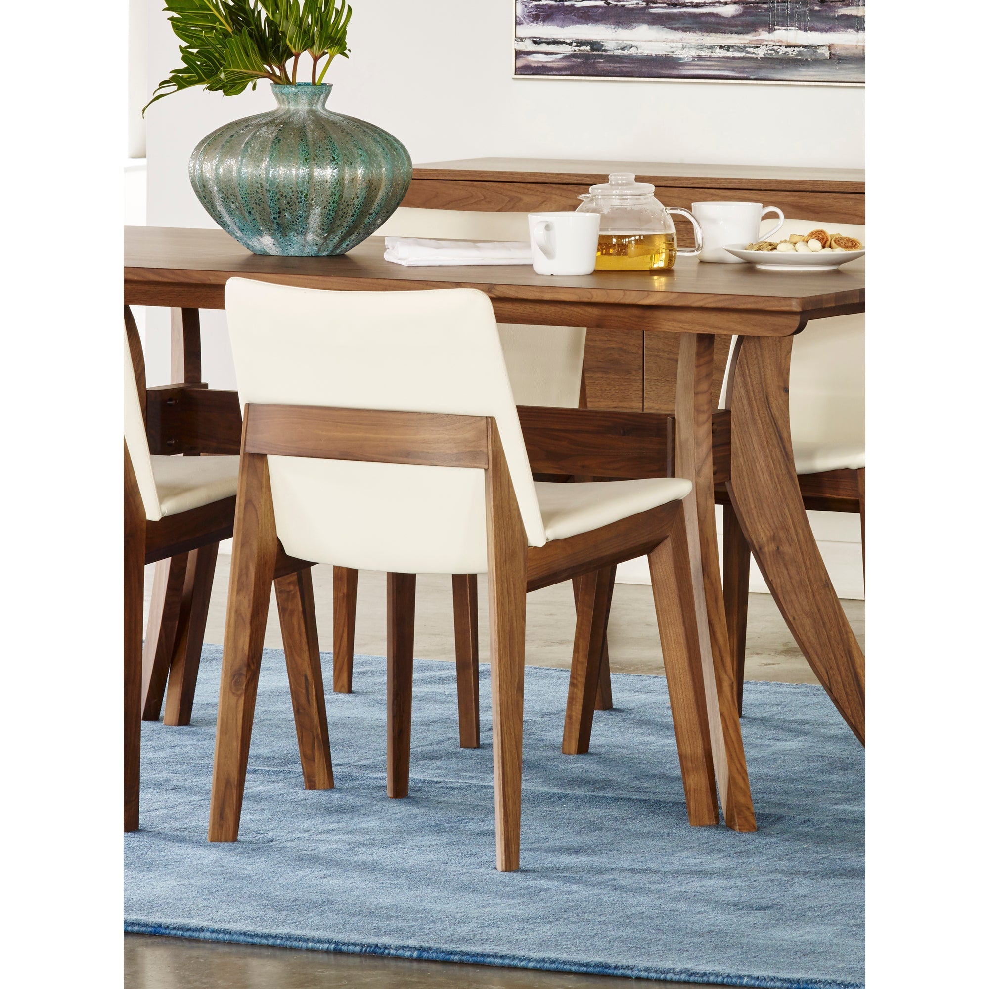 Moe's Home Deco Dining Chair Ebony PVC - Set of Two