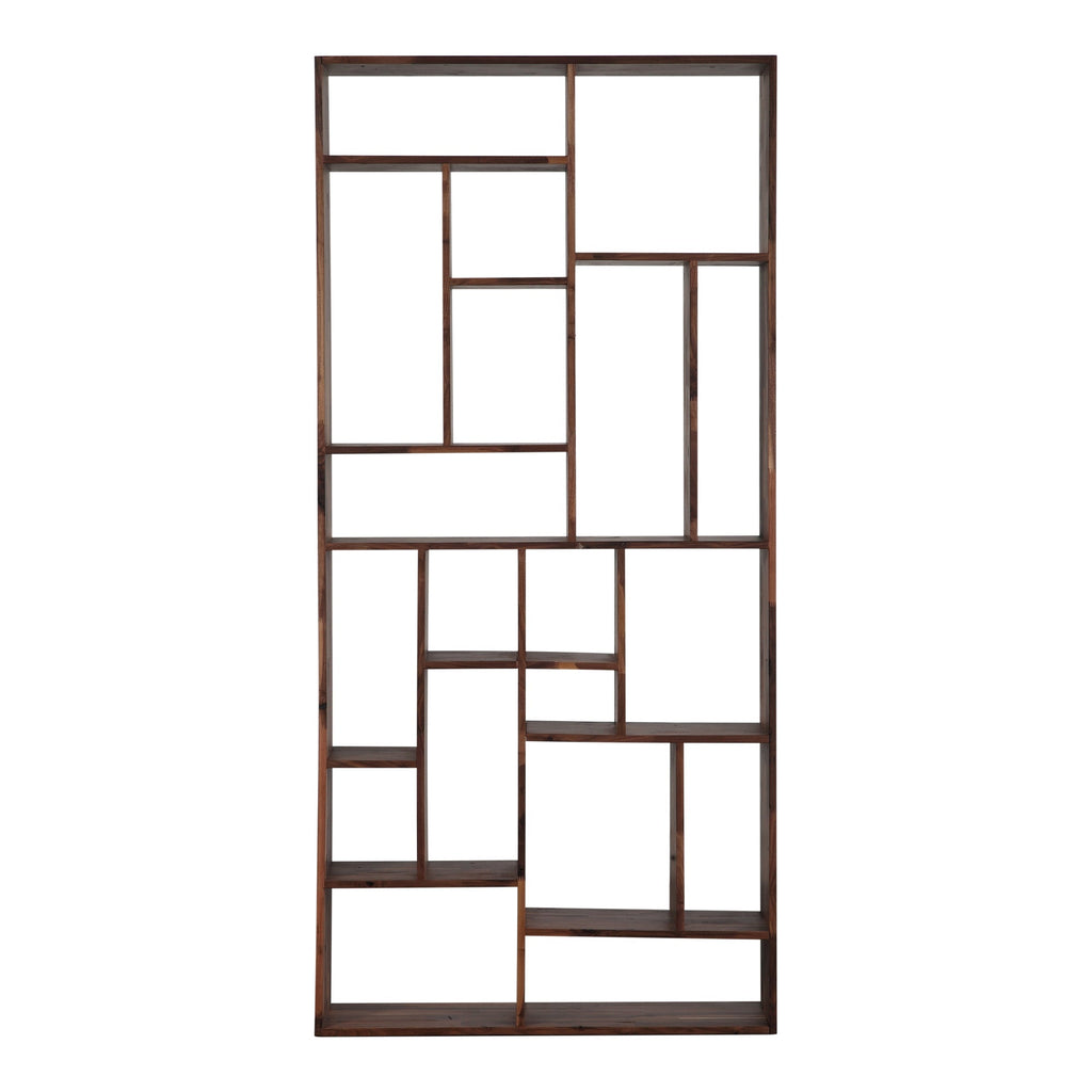 Moe's Home Redemption Shelf Walnut Brown