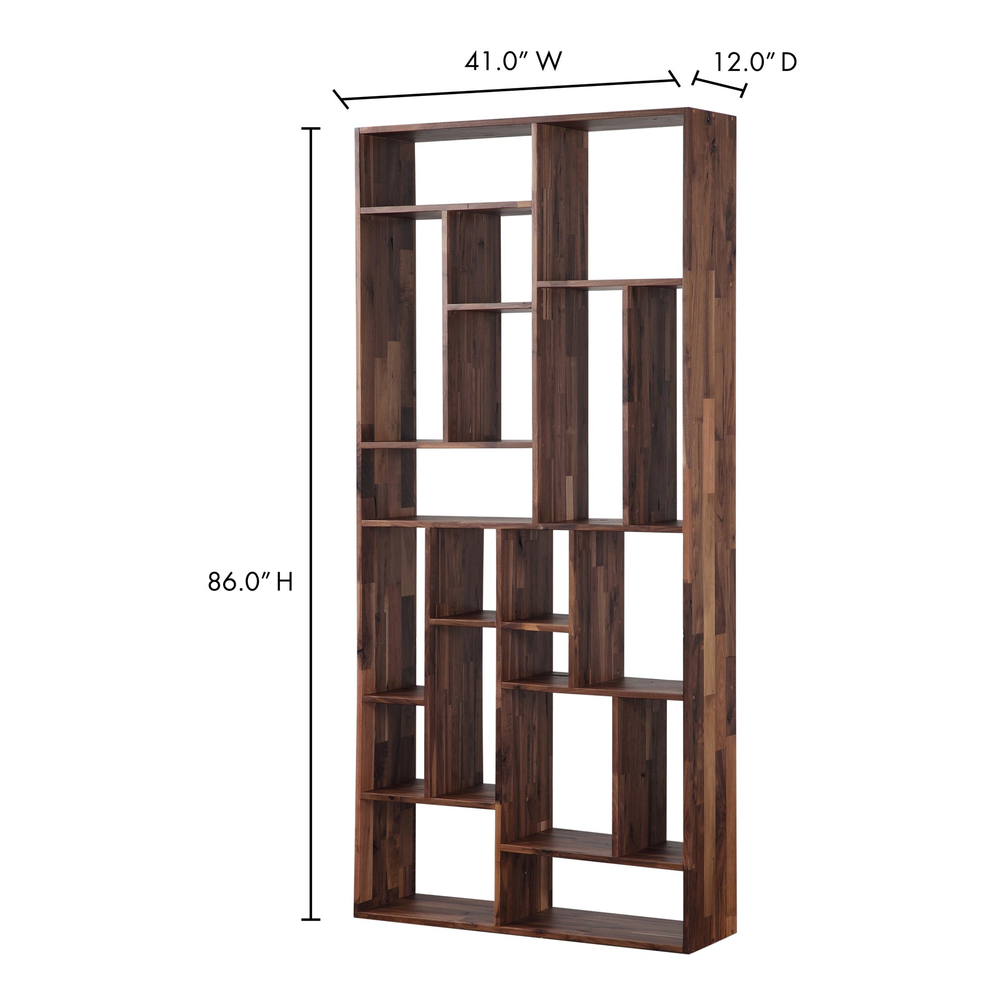 Moe's Home Redemption Shelf Walnut Brown
