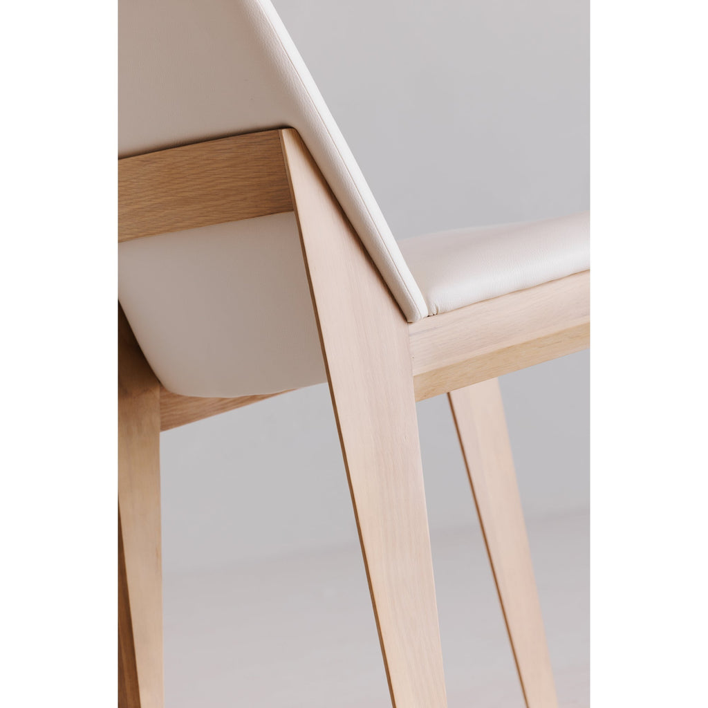 Moe's Home Deco Oak Dining Chair PVC - Set of Two