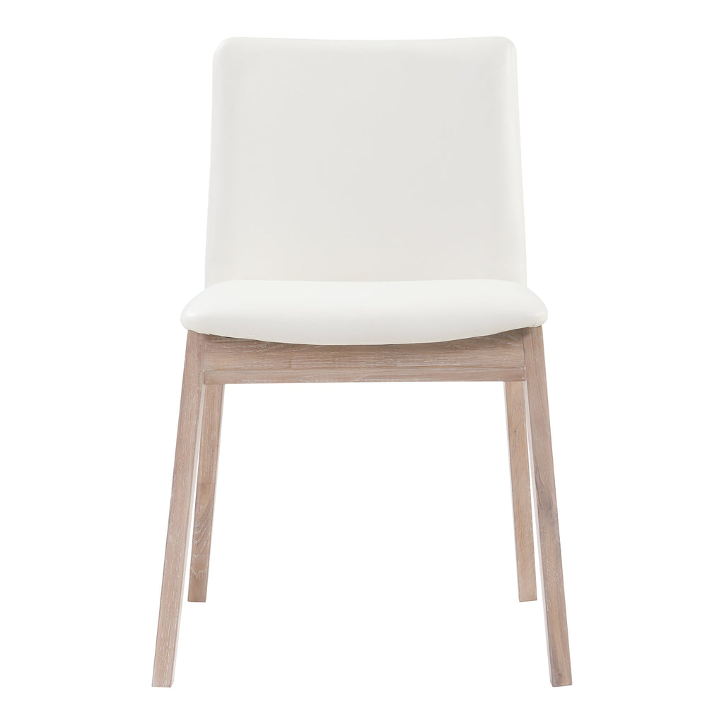 Moe's Home Deco Oak Dining Chair PVC - Set of Two
