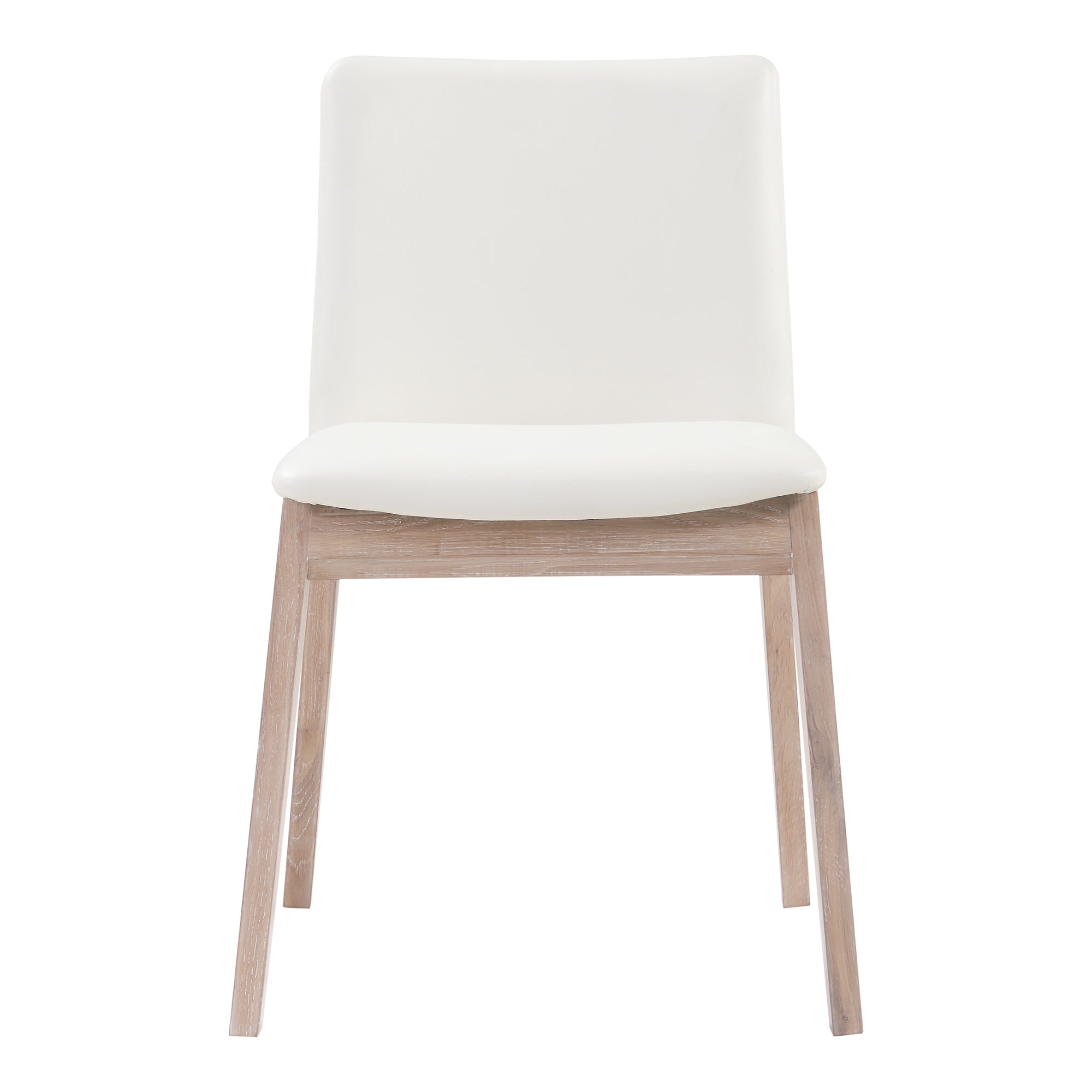 Moe's Home Deco Oak Dining Chair PVC - Set of Two