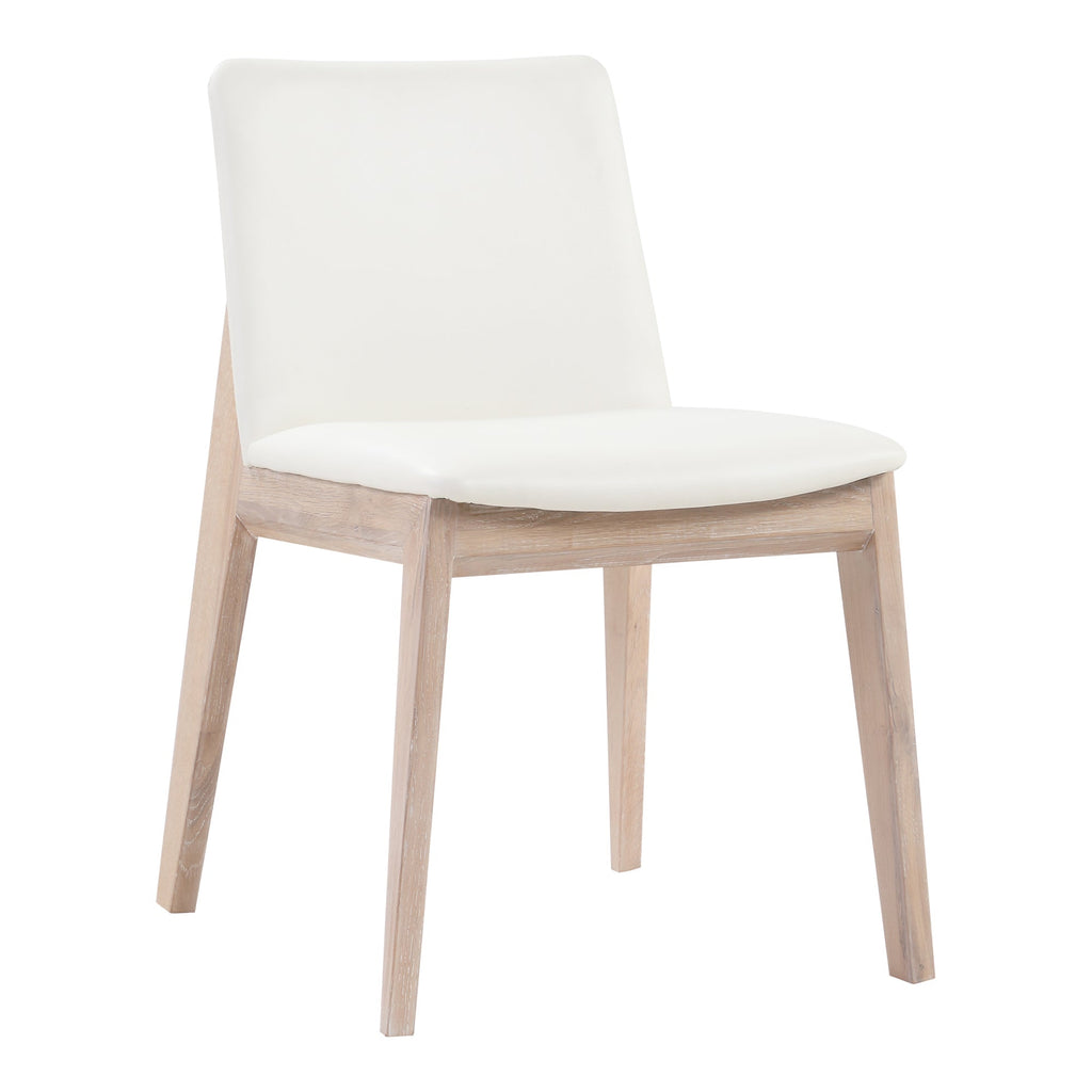 Moe's Home Deco Oak Dining Chair PVC - Set of Two