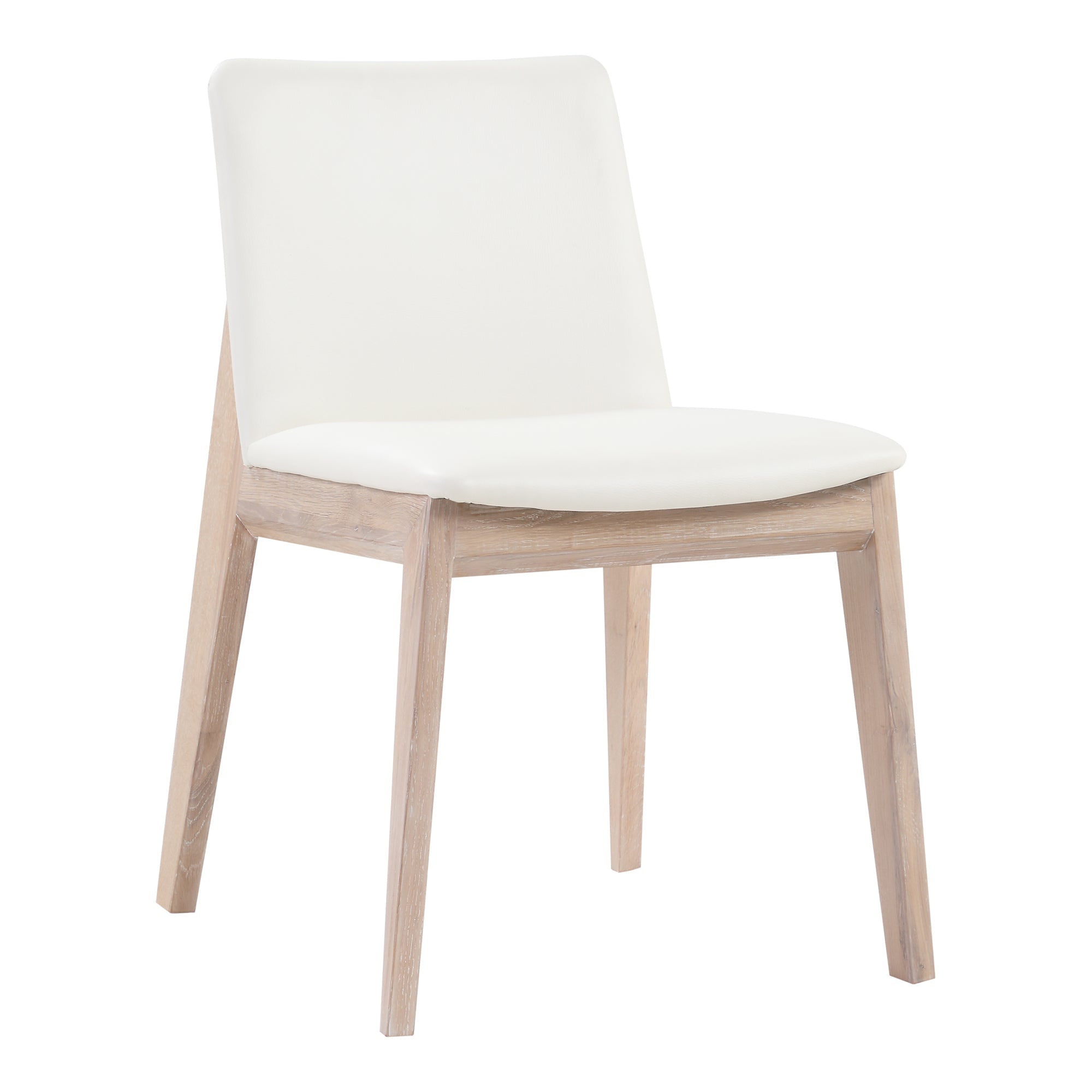 Moe's Home Deco Oak Dining Chair PVC - Set of Two