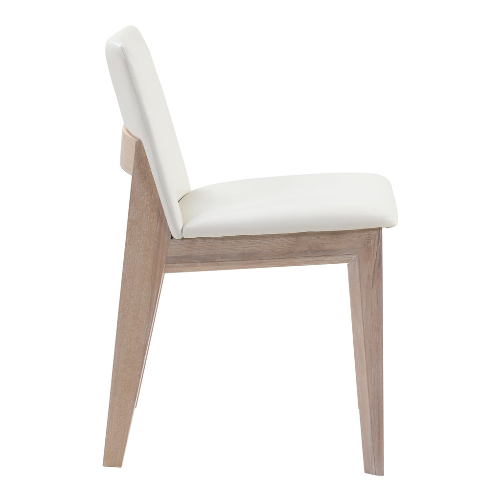 Moe's Home Deco Oak Dining Chair PVC - Set of Two