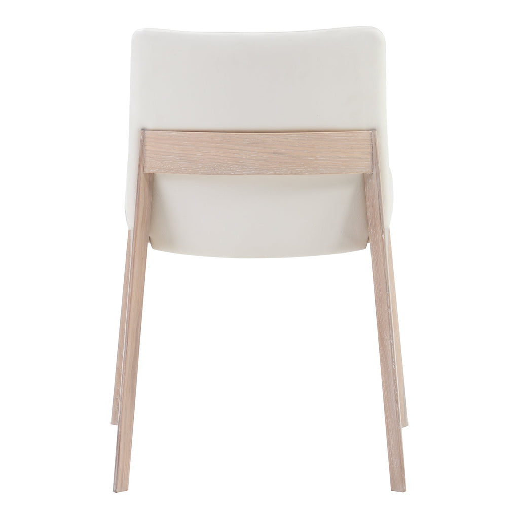 Moe's Home Deco Oak Dining Chair PVC - Set of Two