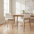Moe's Home Deco Oak Dining Chair PVC - Set of Two
