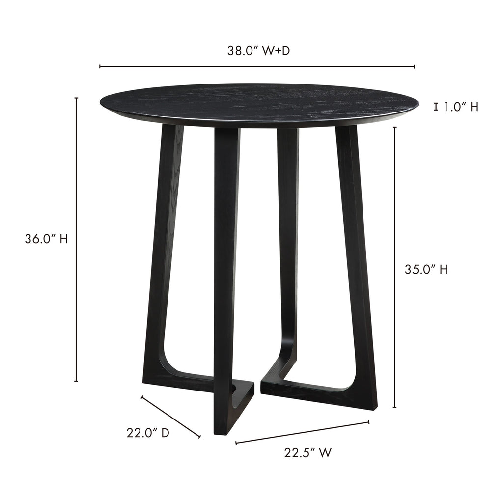 Moe's Home Godenza Counter Table Black