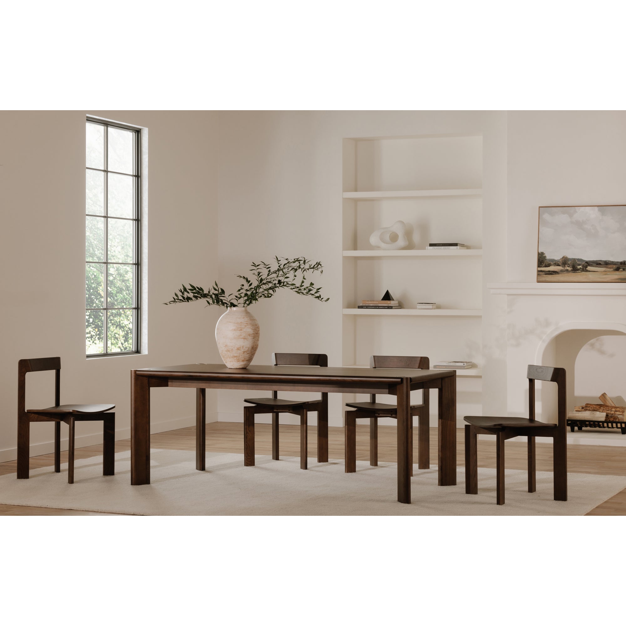 Moe's Home Daifuku Dining Chair Brown - Set of Two