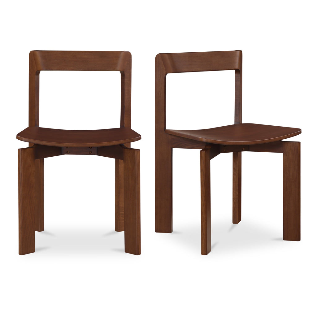 Moe's Home Daifuku Dining Chair Brown - Set of Two