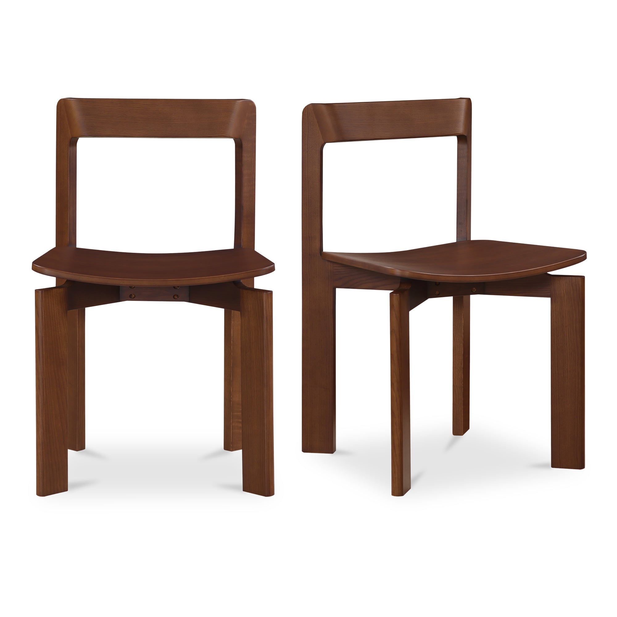 Moe's Home Daifuku Dining Chair Brown - Set of Two