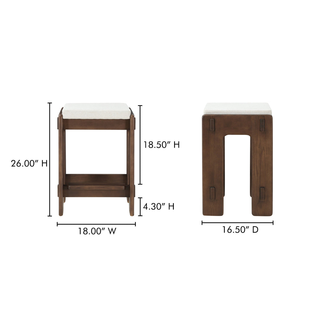 Moe's Home Ashby Counter Stool Brown
