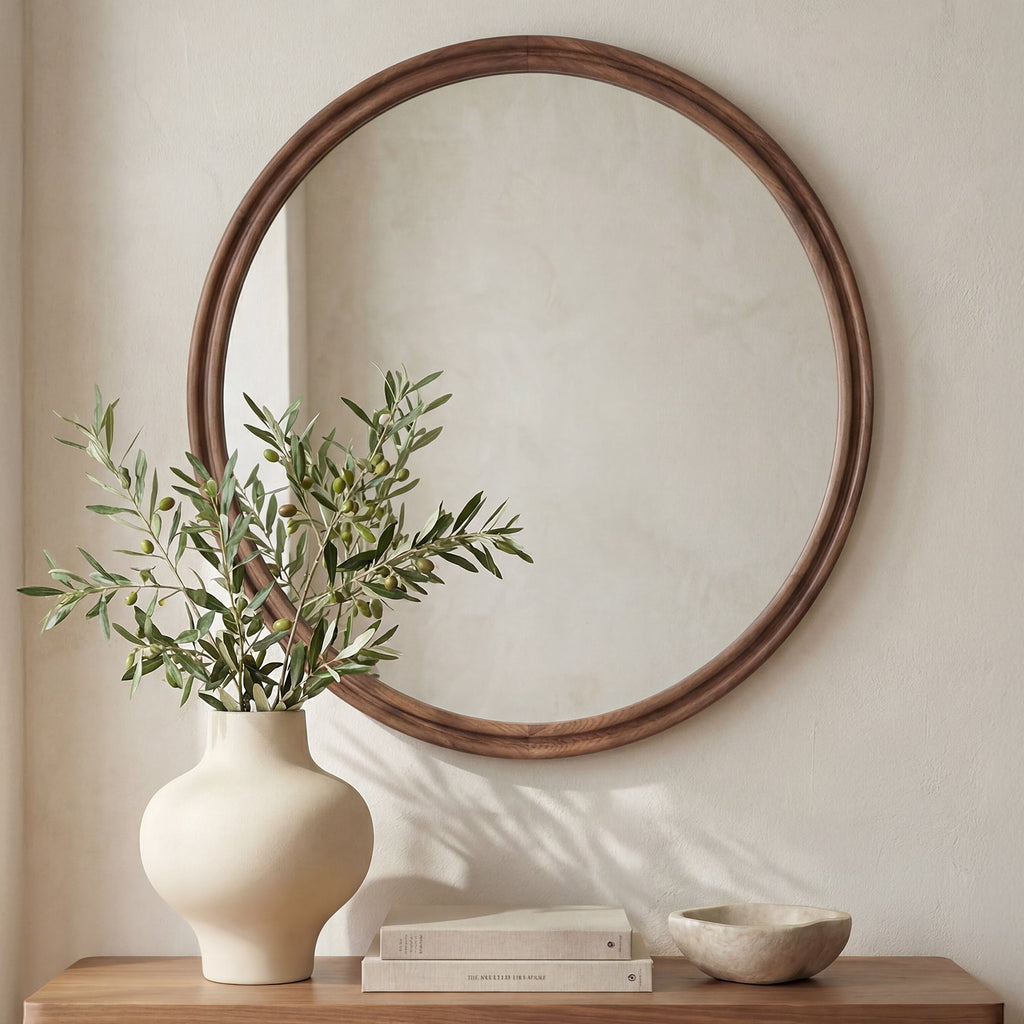 Moe's Home Alcott Round Mirror