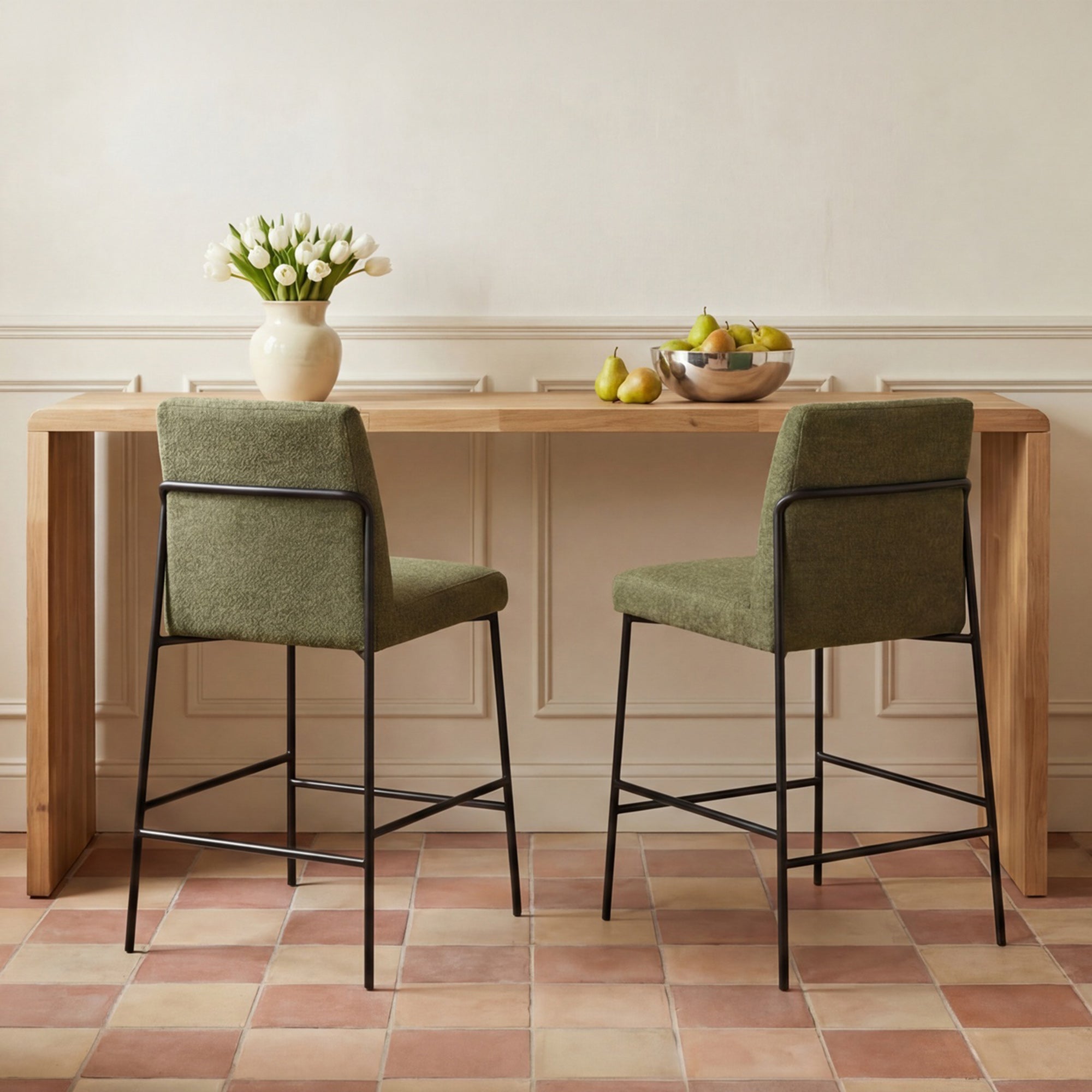 Moe's Home Carrie Counter Table Natural