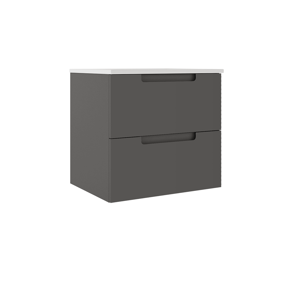 ICO Bath Coda 24" Two Drawer Wall-Mounted Vanity