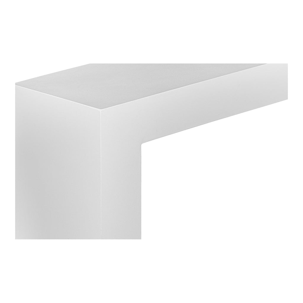 Moe's Home Lazarus Outdoor Bench White