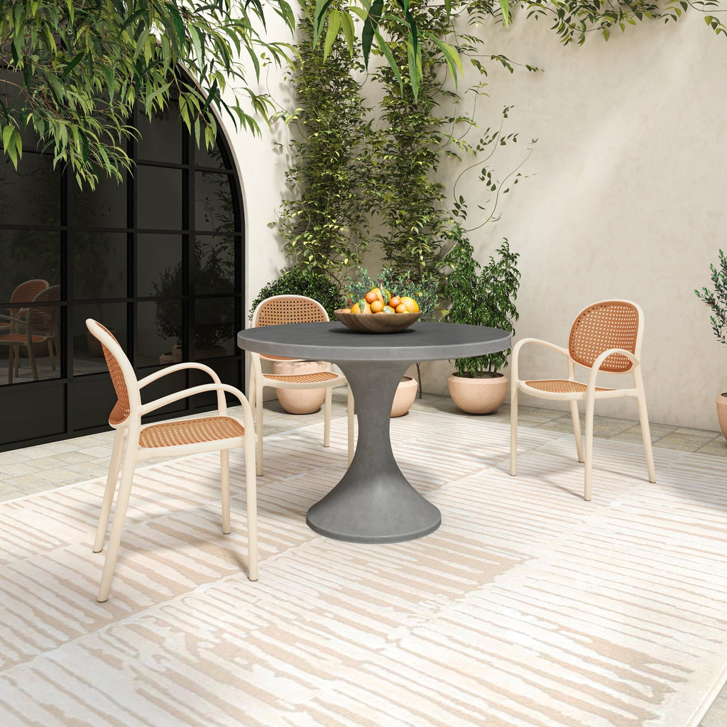 Moe's Home Isadora Outdoor Dining Table Grey