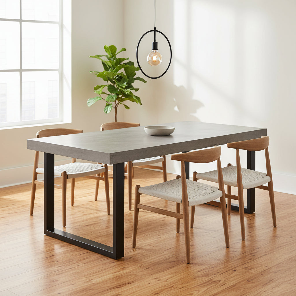 Moe's Home Jedrik Outdoor Dining Table Large Grey
