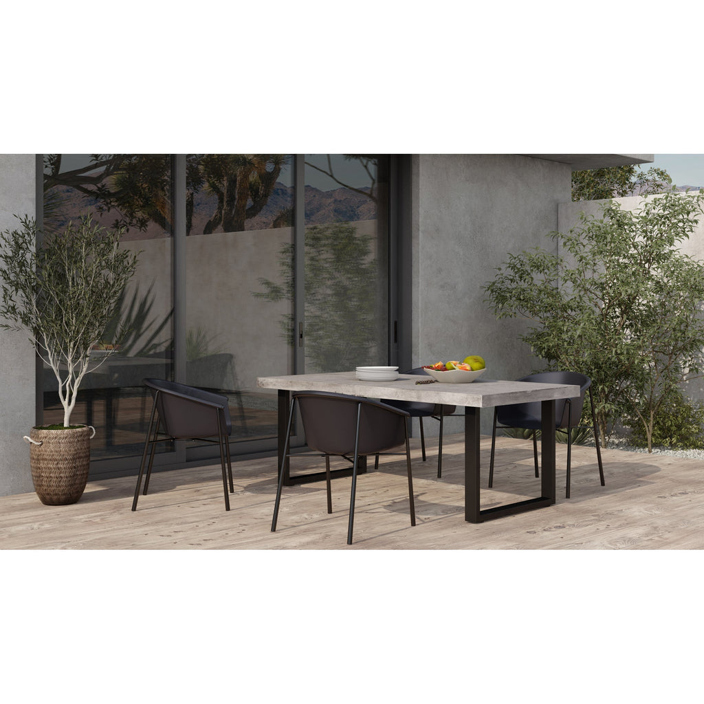 Moe's Home Jedrik Outdoor Dining Table Large Grey