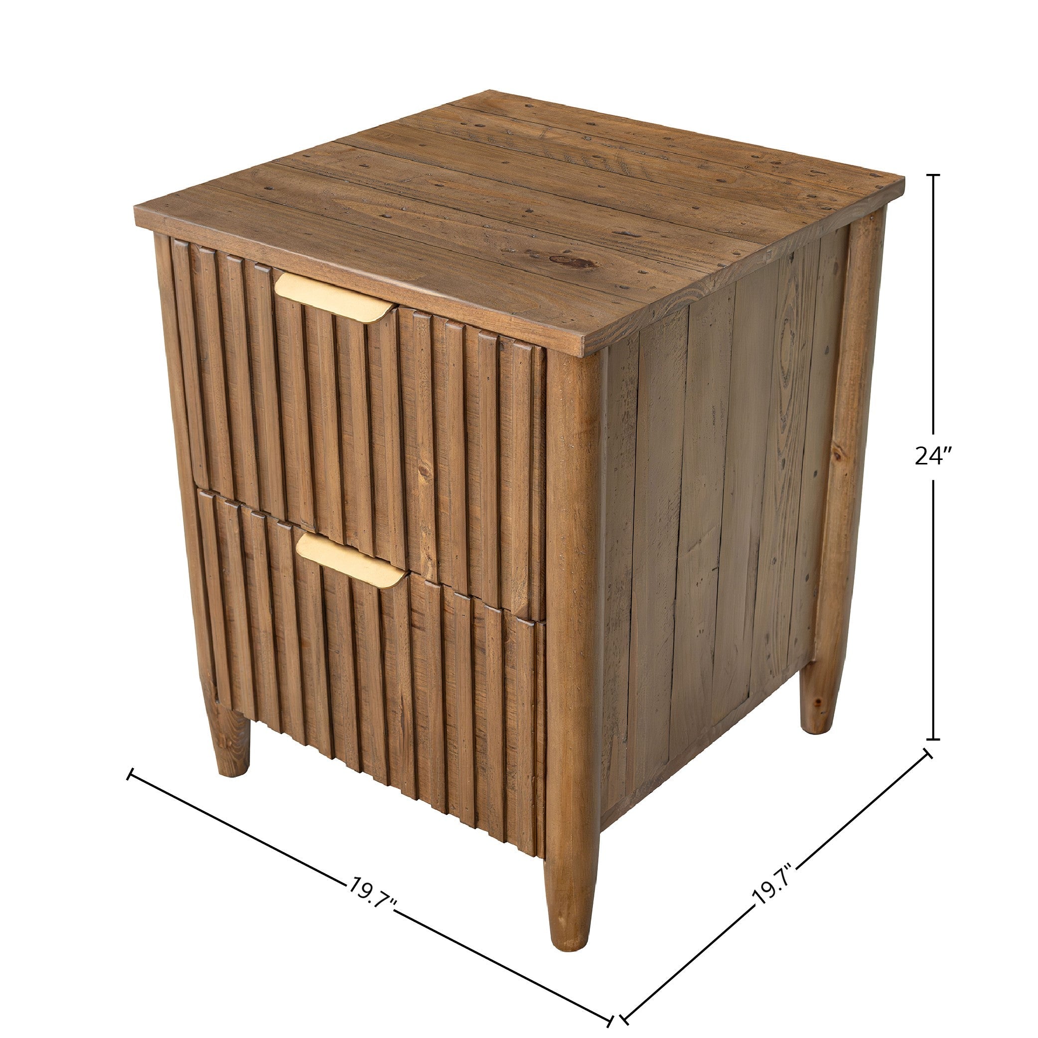 LH Home Britanica 2 Drawer Nightstand