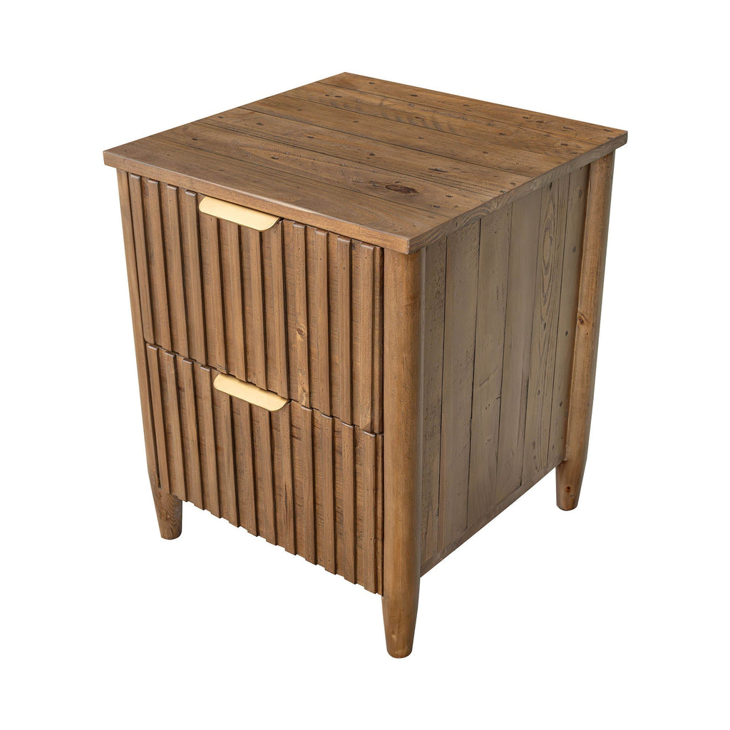 LH Home Britanica 2 Drawer Nightstand