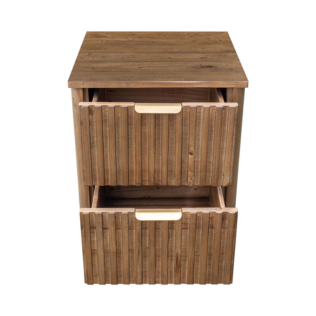LH Home Britanica 2 Drawer Nightstand