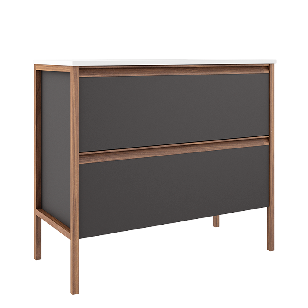 ICO Bath Tempo 36" Two Drawer Freestanding Vanity