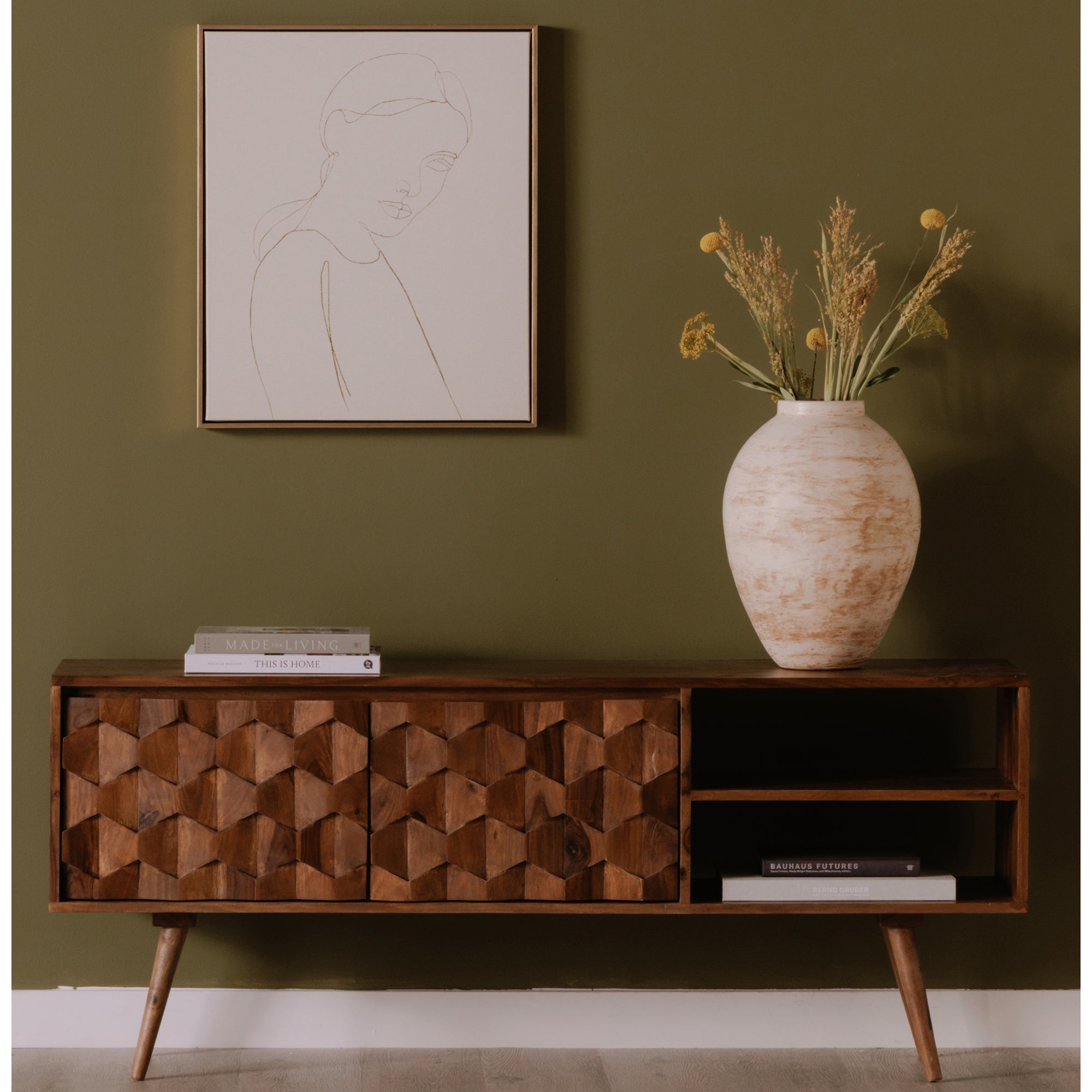 Moe's Home O2 TV Cabinet Natural