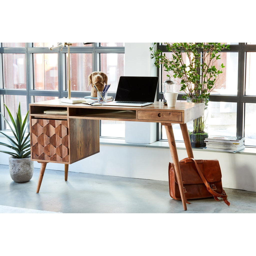 Moe's Home O2 Desk Natural