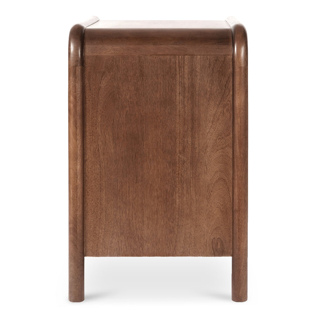Moe's Home Rye 3 Drawer Nightstand Warm Brown
