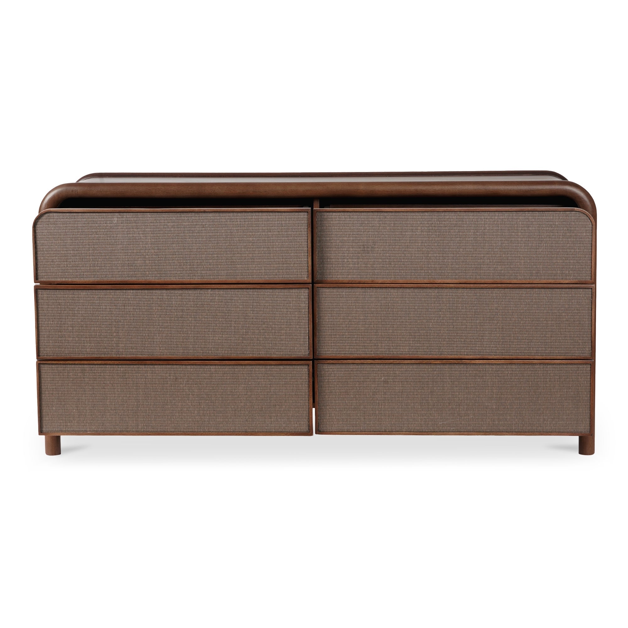 Moe's Home Rye 6 Drawer Dresser Warm Brown