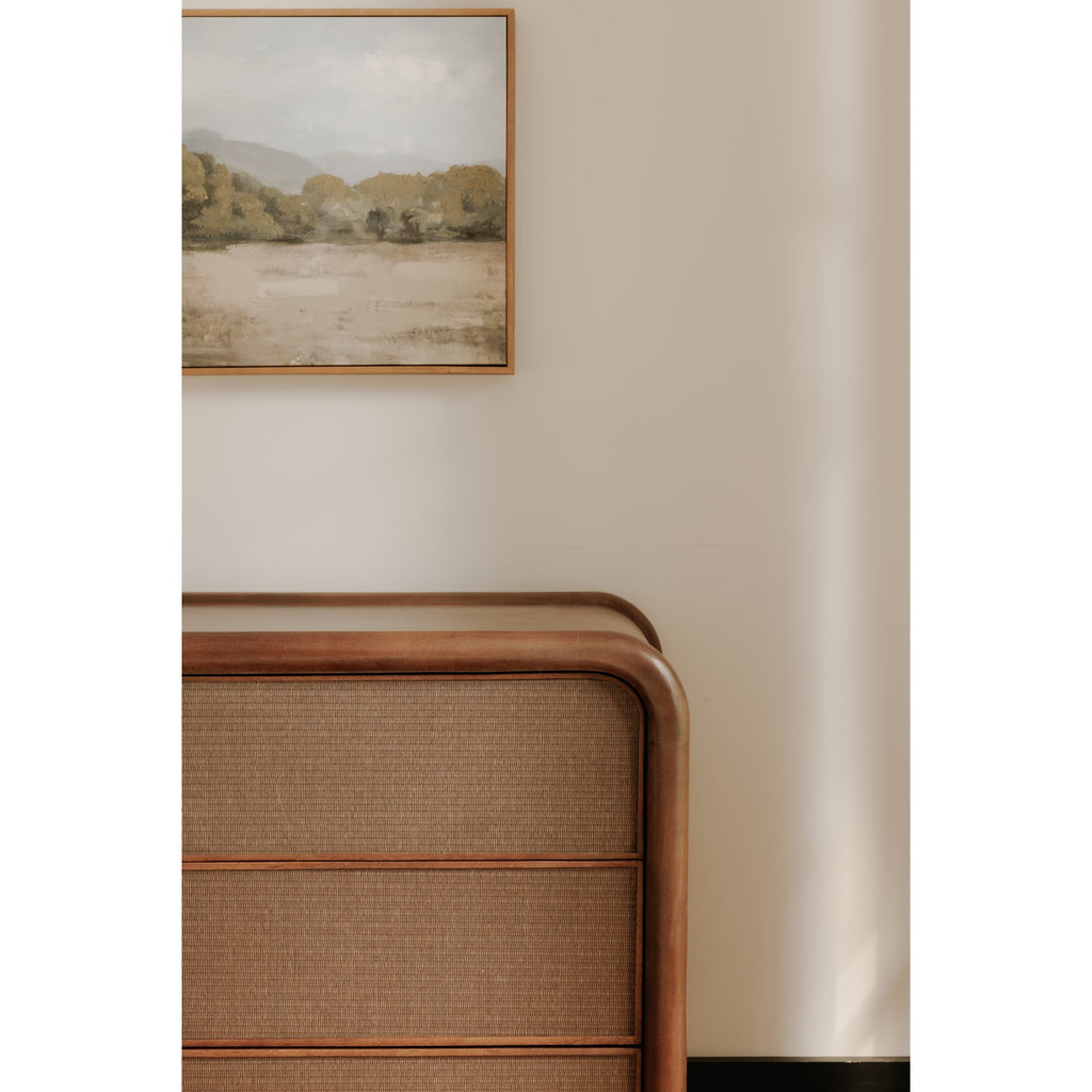 Moe's Home Rye 6 Drawer Dresser Warm Brown