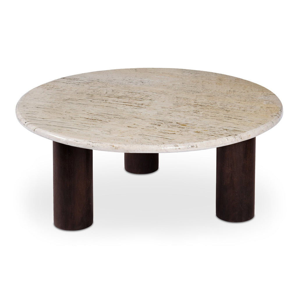 Moe's Home Landon Coffee Table Beige Travertine