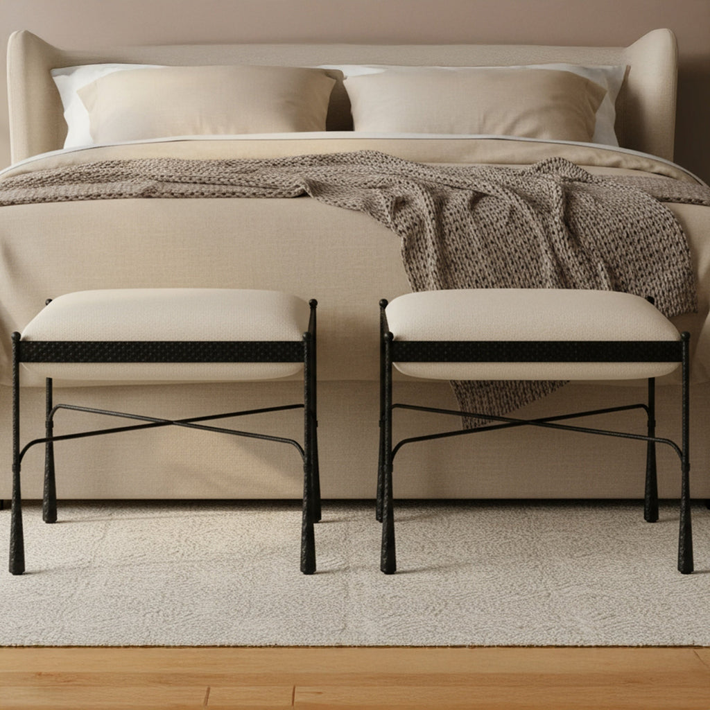 Moe's Home Agne Stool Cream