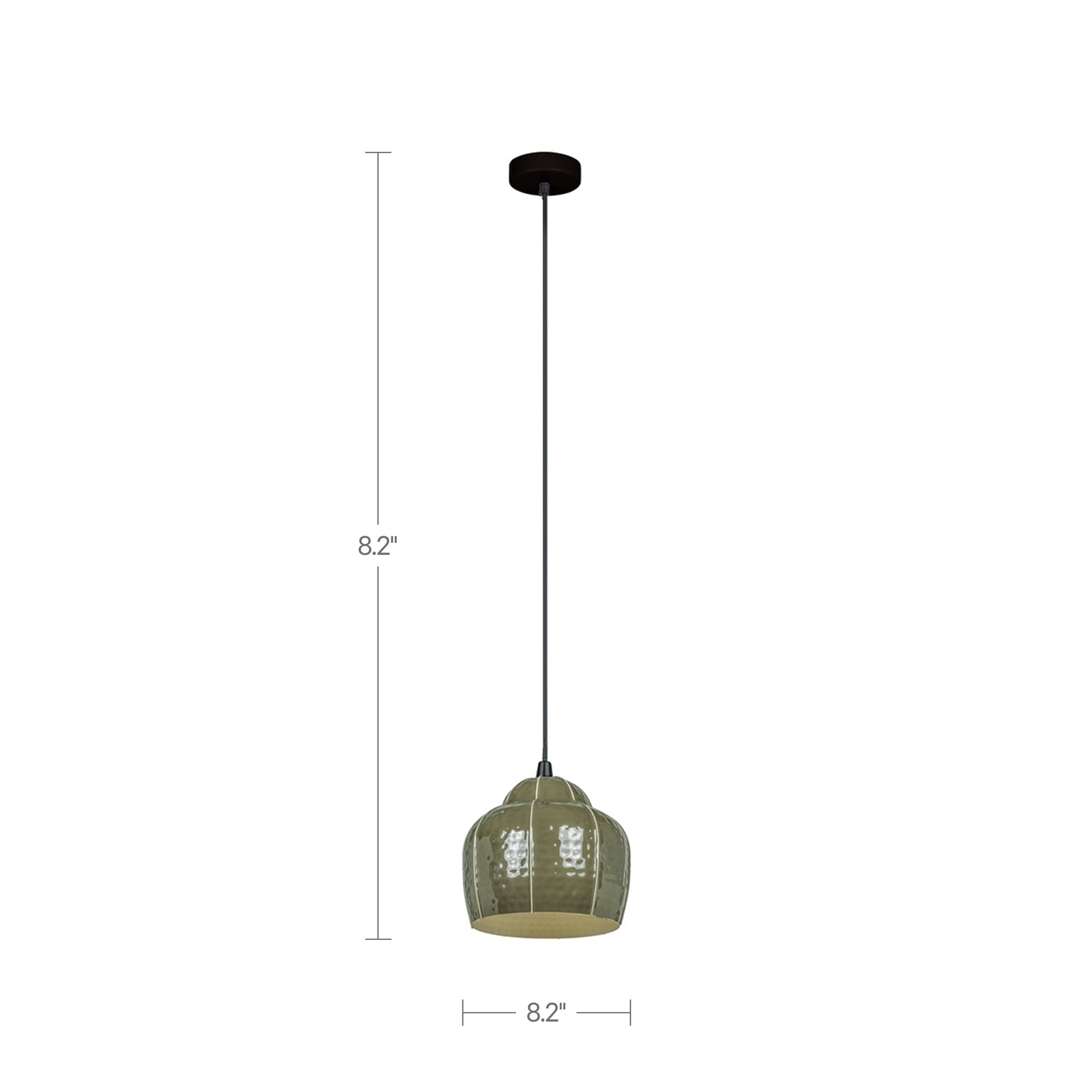 Moe's Home Vida Pendant Lamp Green
