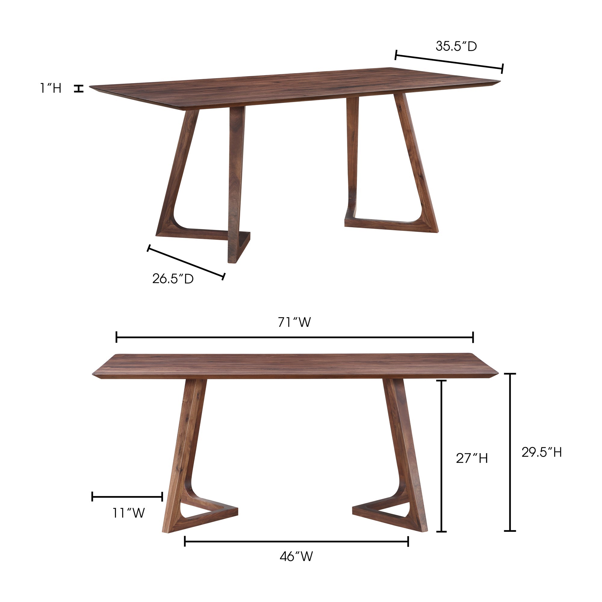Moe's Home Godenza Dining Table