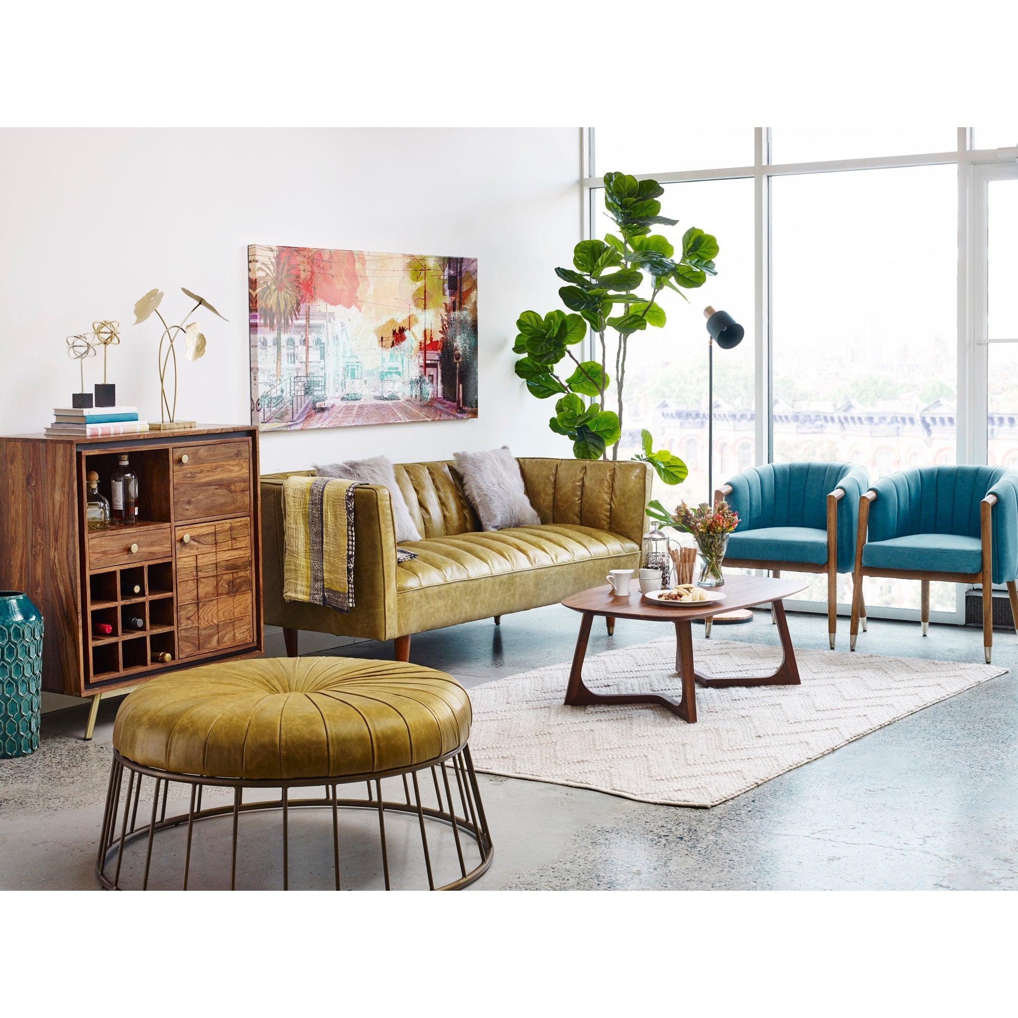 Moe's Home Godenza Small Coffee Table Brown