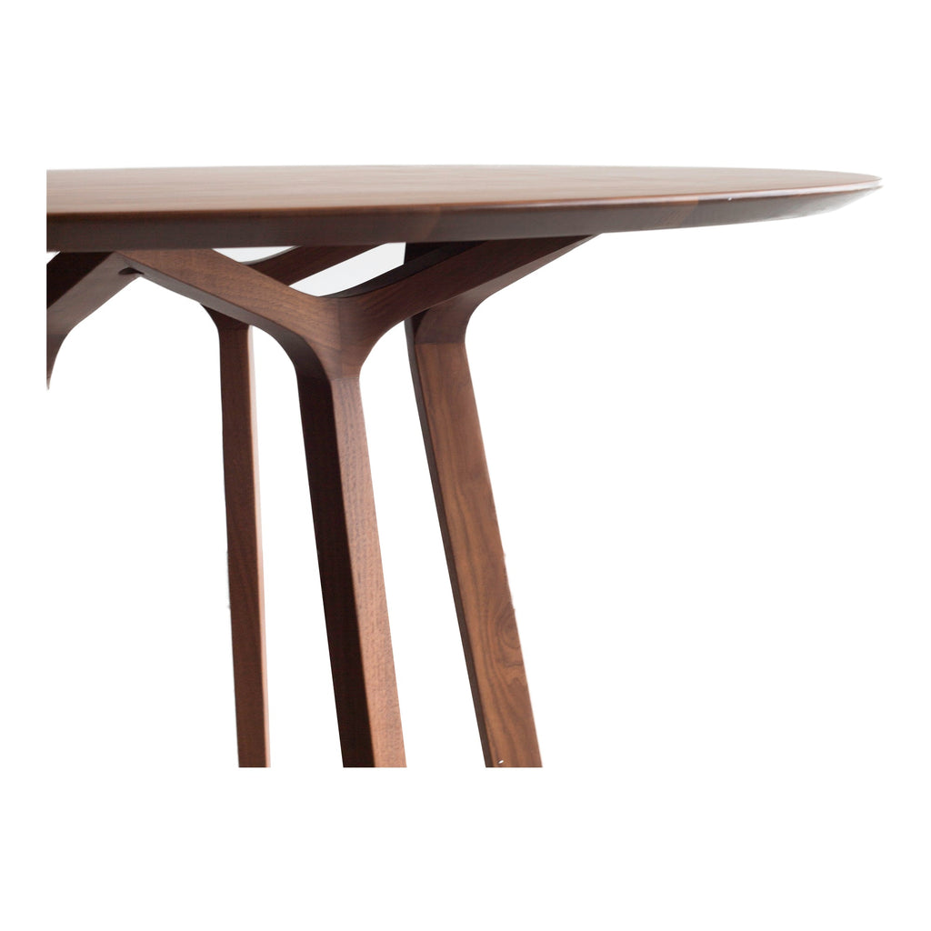 Moe's Home Aldo Round Dining Table Walnut