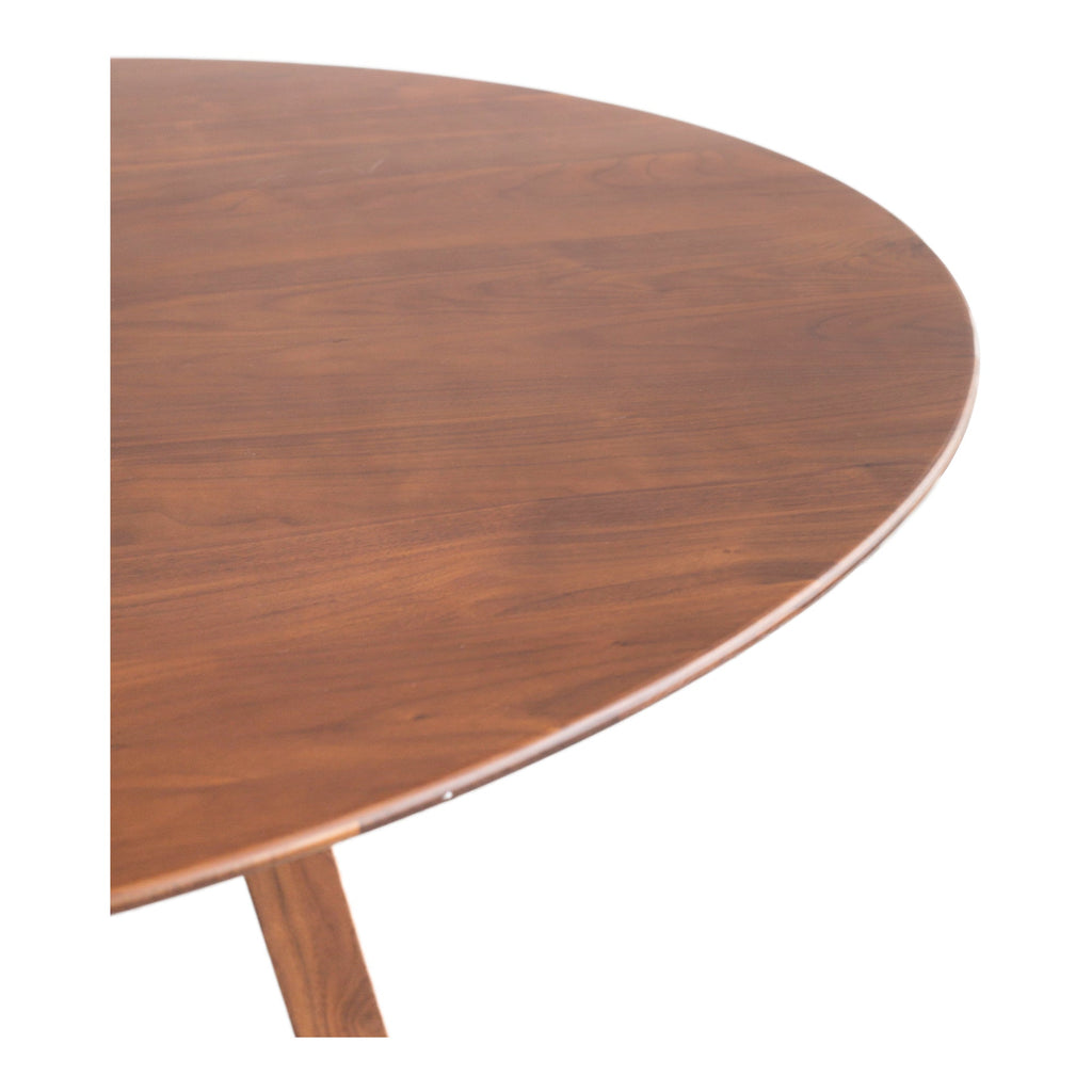 Moe's Home Aldo Round Dining Table Walnut