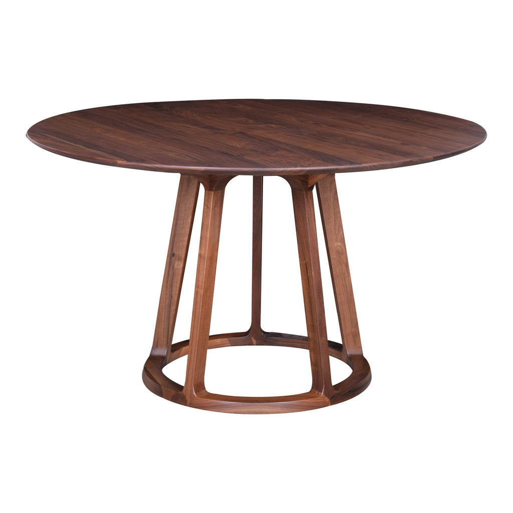 Moe's Home Aldo Round Dining Table Walnut