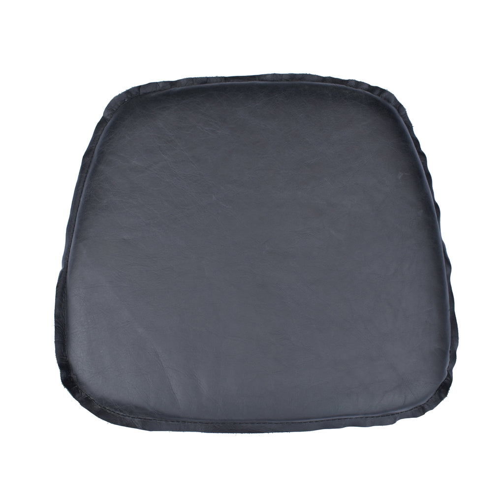 LH Home Metal Crossback Leather Cushion Seat