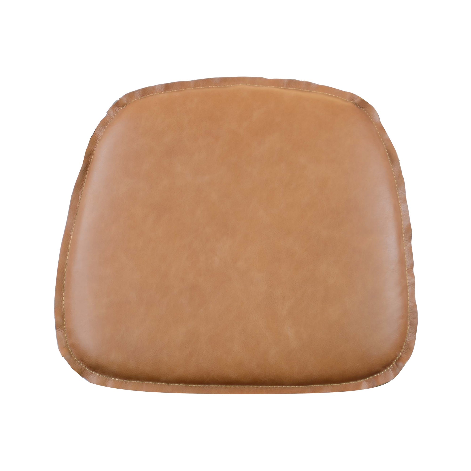 LH Home Metal Crossback Leather Cushion Seat