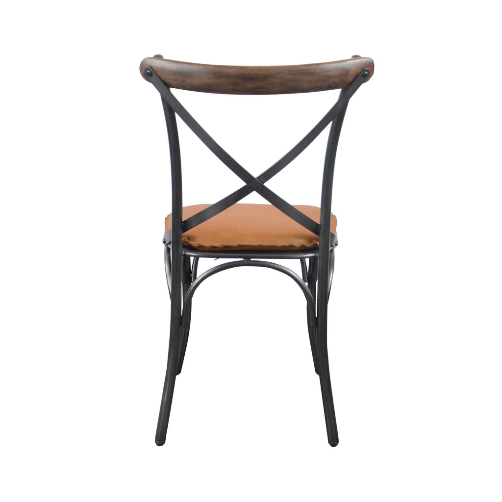 LH Home Metal Crossback Chair (Set of 2)