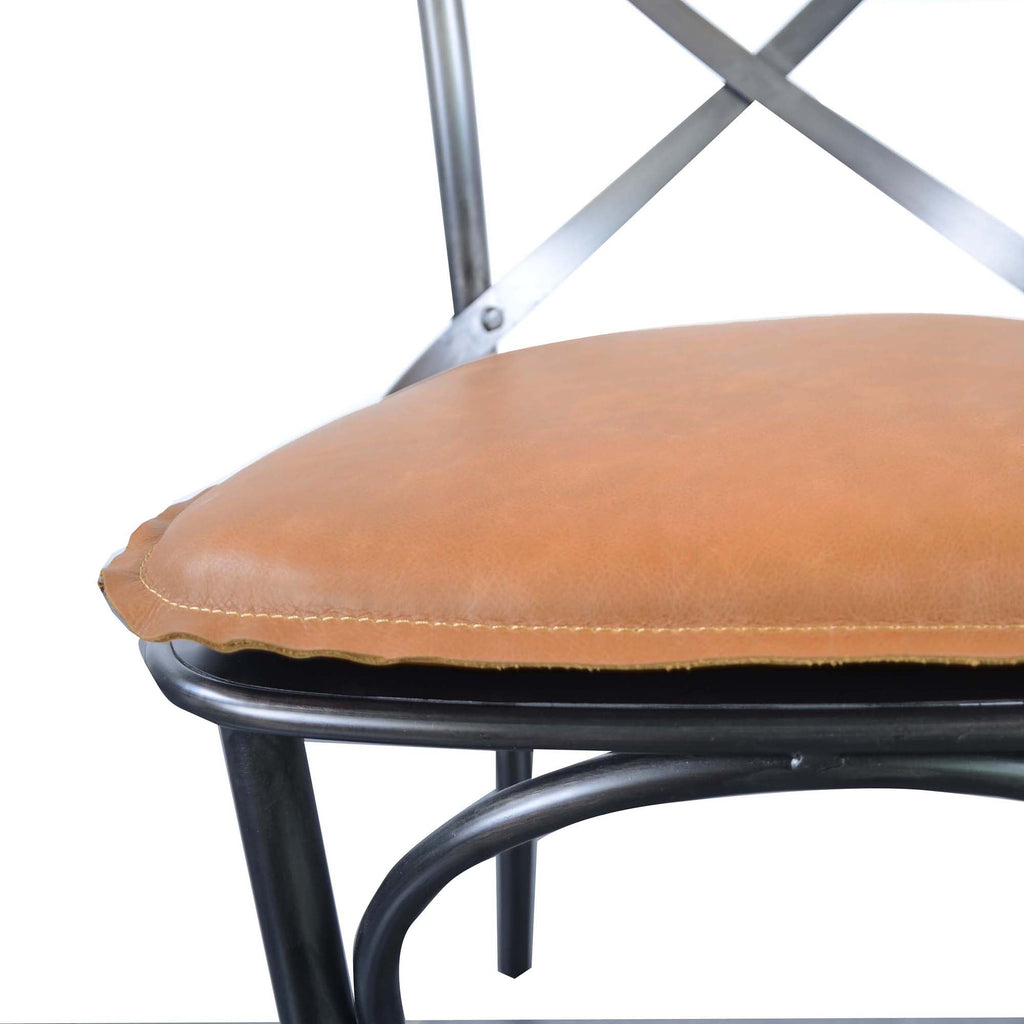 LH Home Metal Crossback Chair (Set of 2)