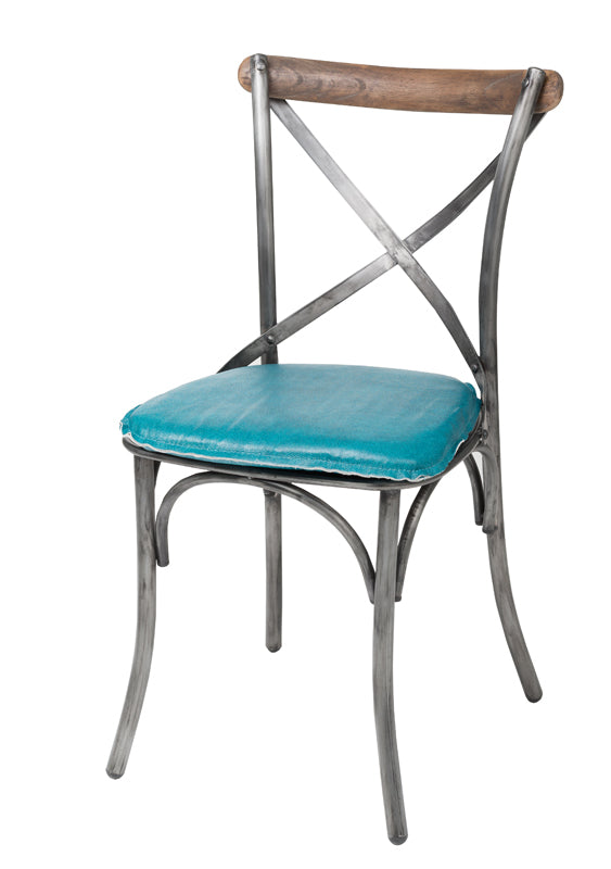 LH Home Metal Crossback Chair (Set of 2)