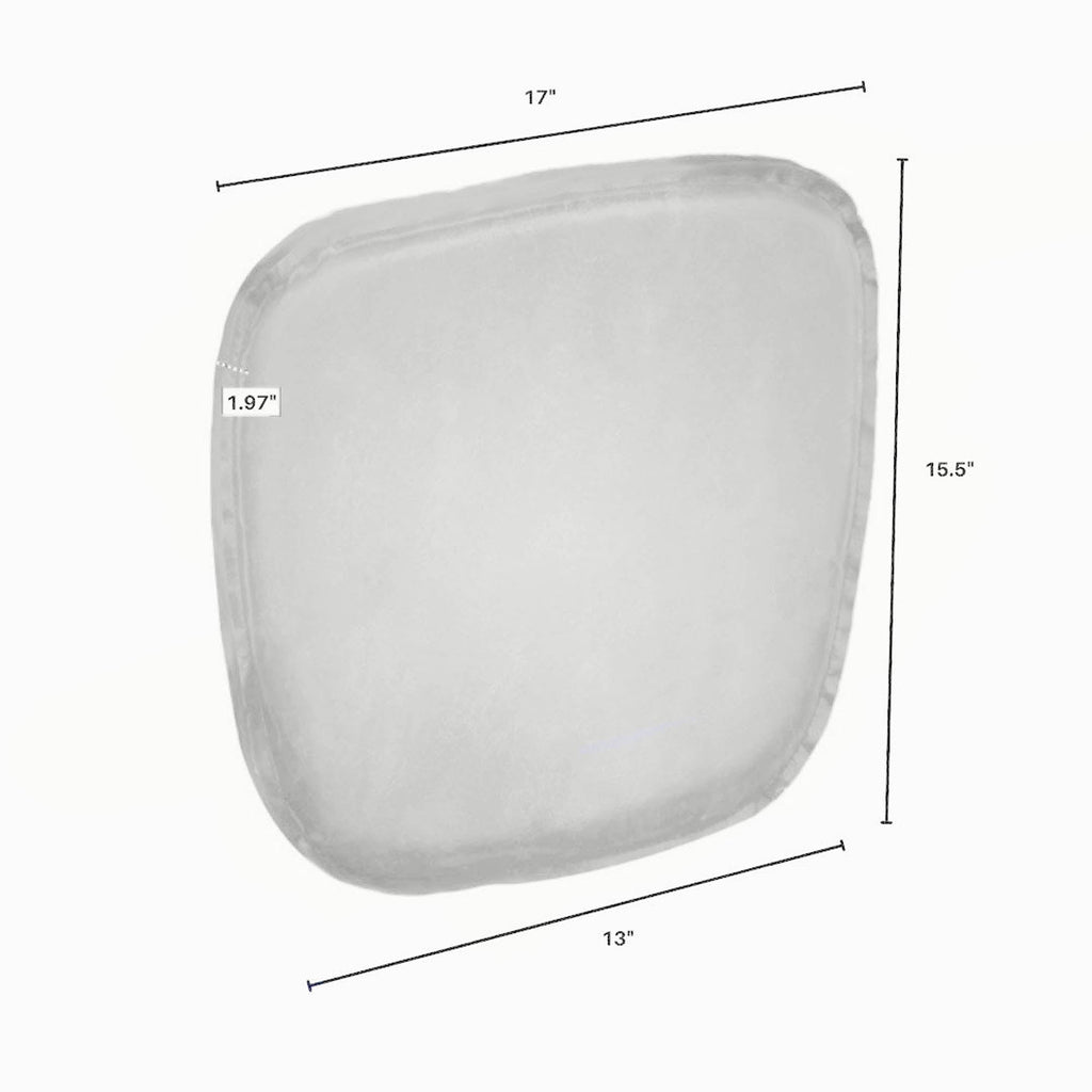 LH Home Metal Crossback Leather Cushion Seat