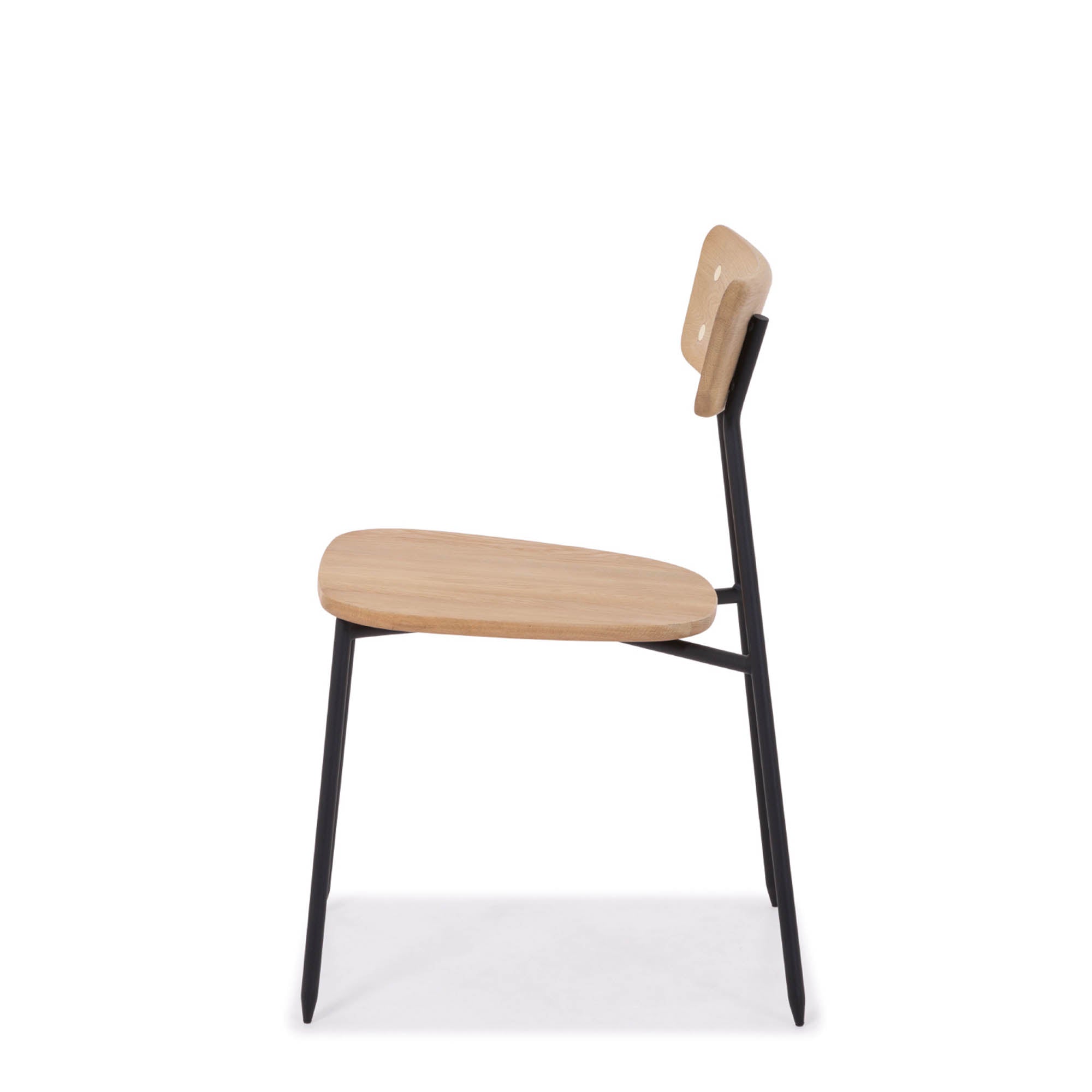 LH Home Colton Dining Chair Natural Wood Seat (Set of 2)