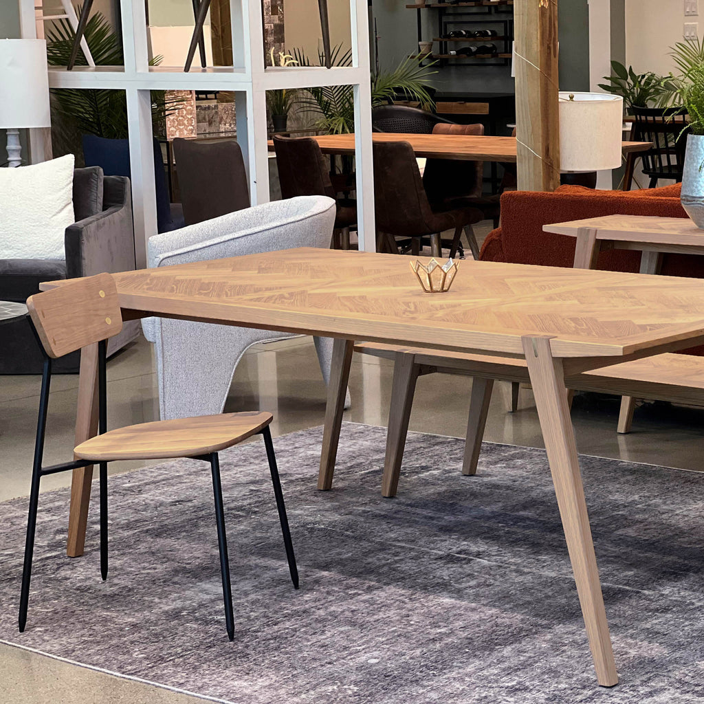 LH Home Colton Dining Chair Natural Wood Seat (Set of 2)